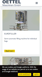 Mobile Screenshot of oettel-maschinen.de